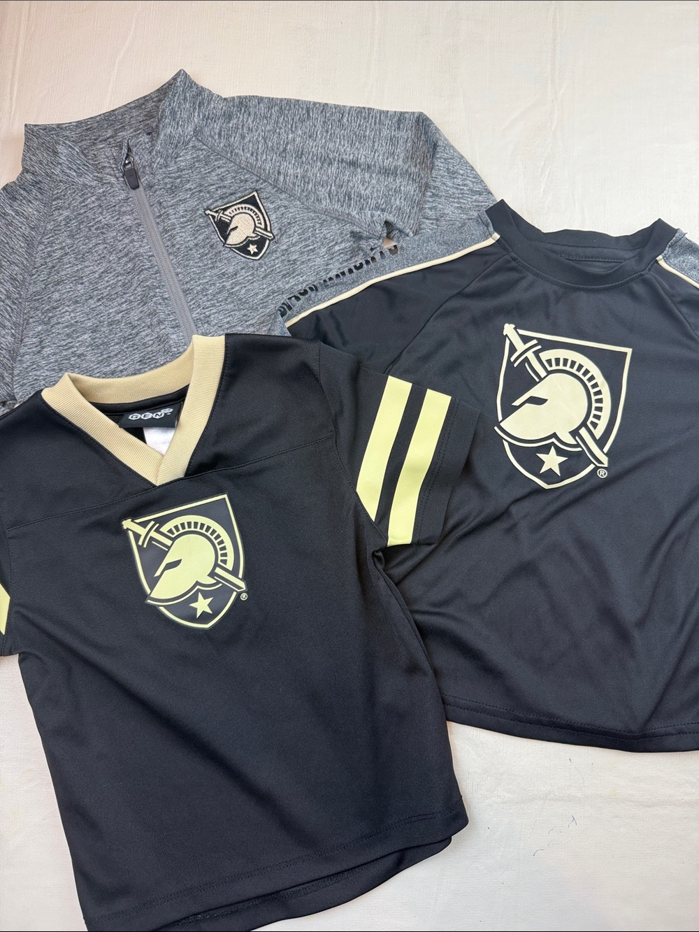 USMA West Point Kids Black Knights  Athletic Wear Tops Bundle Size 3T